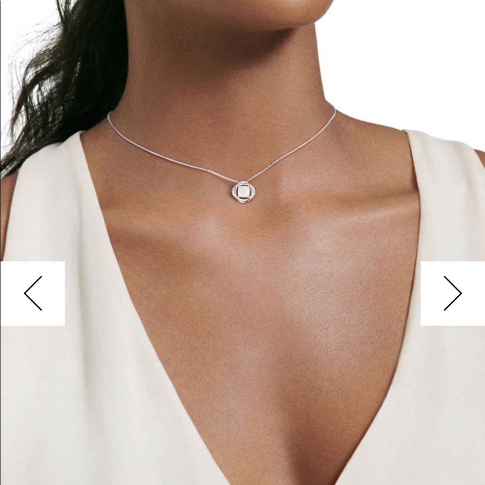 David Yurman Diamond Infinity Necklace Pendant with Box - Picture 6 of 6